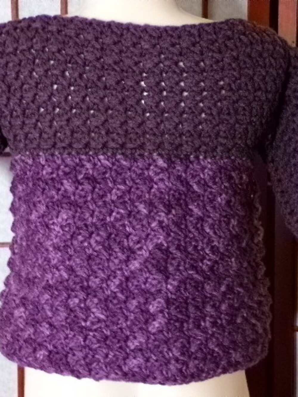 NWT Girls Handmade Purple Sweater